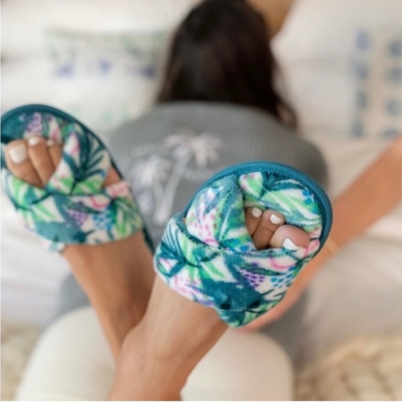 SOLD! THE BEACH PEOPLE Gray Twin Palms Chunky Knit Open Front Cardigan XL/2XL - Picture 14 of 16